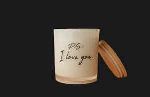 P.S I Love You candle !