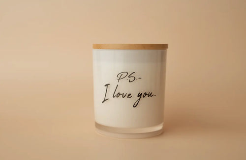 P.S I Love You candle !