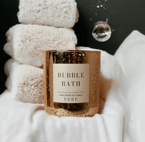 Bubble bath Candle