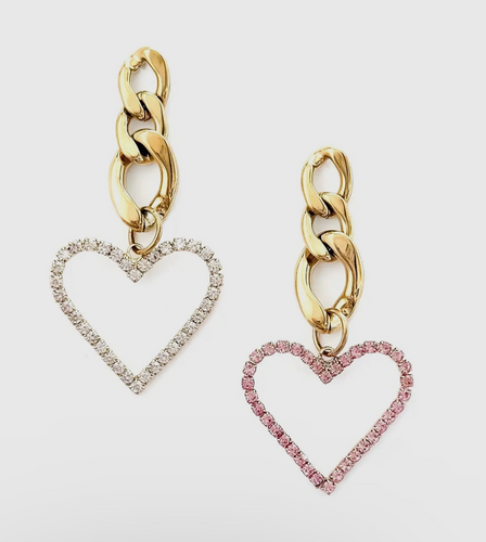 Elwood Crystal Heart Earring